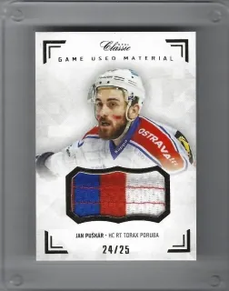 Puškár Jan OFS Chance Liga 2018-19 Game Used Memorabilia-jersey xx/25 č.PUŠ-J